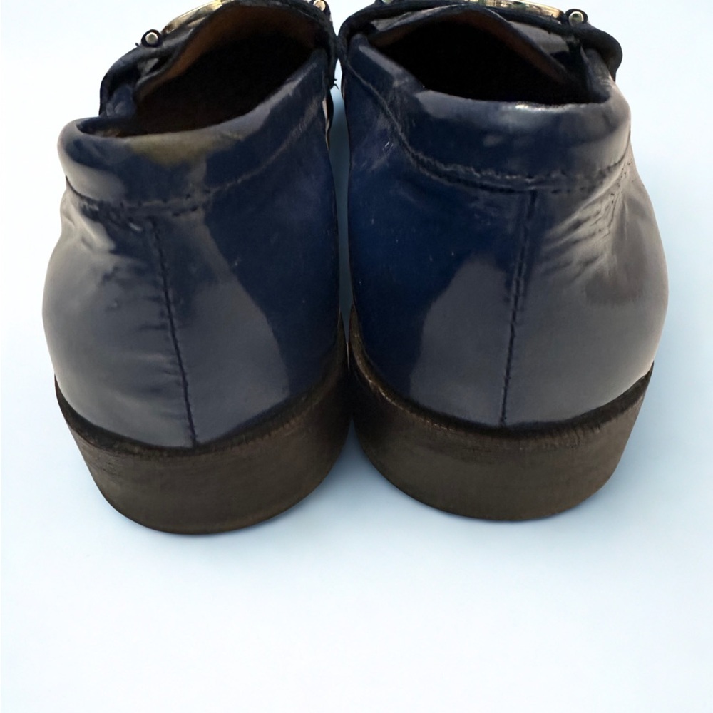 Coach Navy Loafers with Metallic Detailing - Picture 2 of 3